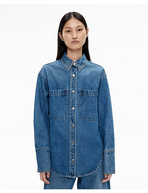 DENIM SNAP SHIRT | David Jones (Australia & New Zealand)