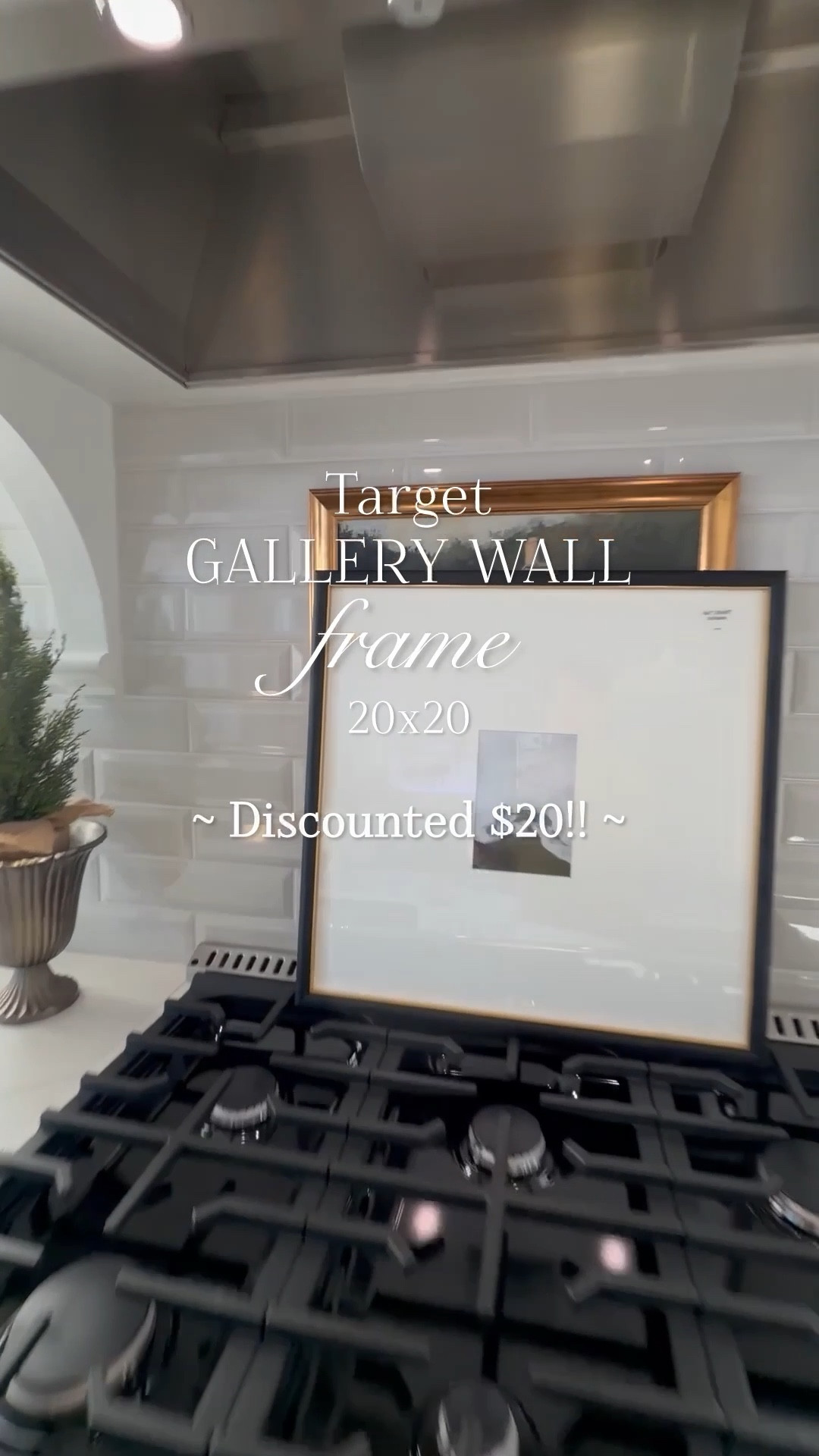 I found the 20x20 Target, black and brass, gallery wall frame discounted $20!! Brand new, came in the packaging. I think Target is discontinuing this size. Make an offer $5 less. The seller agreed for me on three of them  

#LTKFindsUnder50 #LTKSaleAlert #LTKHome