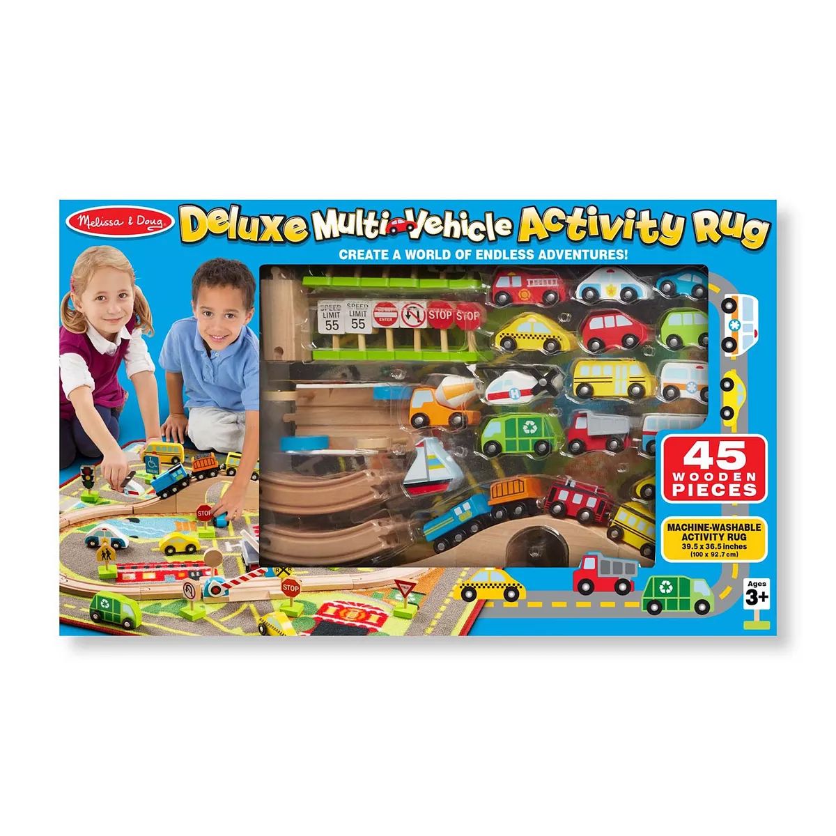 Melissa & Doug Deluxe Multi-Vehicle Activity Rug | Kohl's