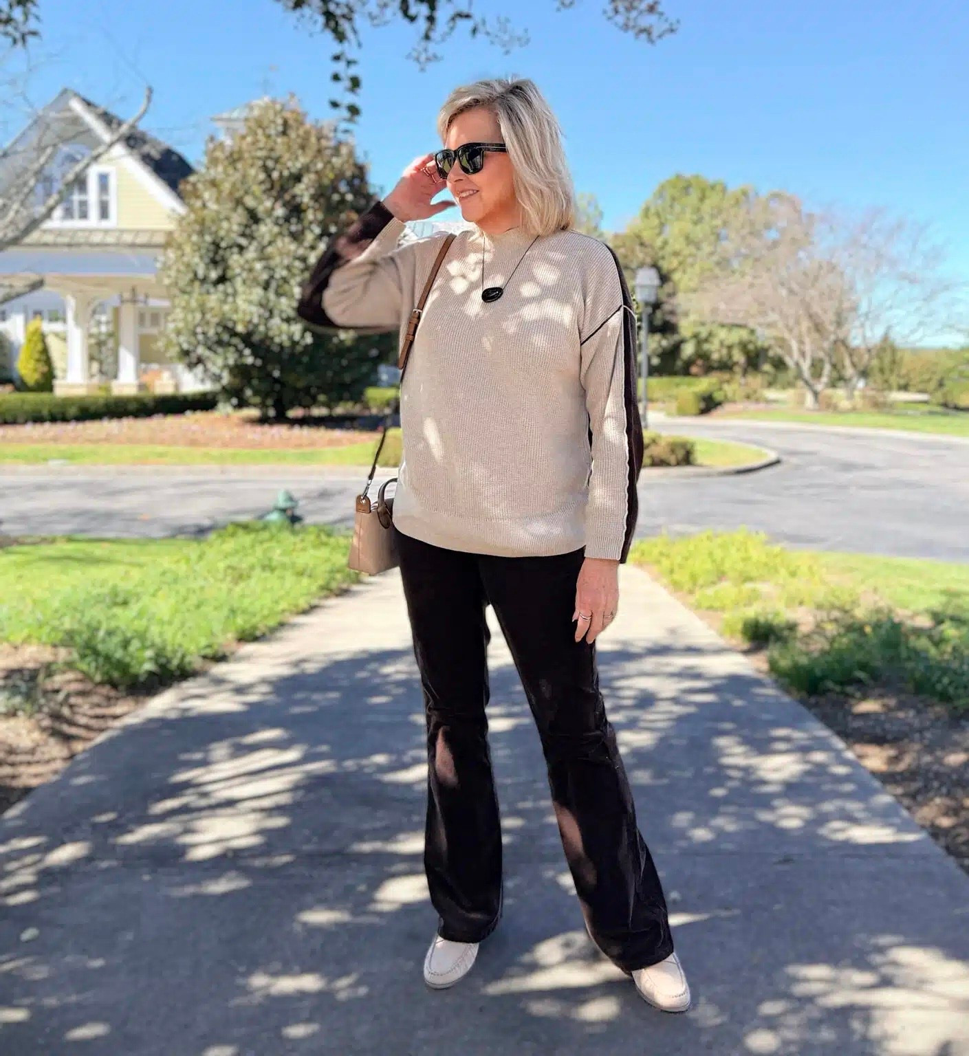 J.Jill fall outfit idea! My sweater is a medium and so cozy for Fall. My corduroy pants are a size 8. Fall outfit | work wear | weekend casual 

#LTKStyleTip #LTKOver40 #LTKSeasonal