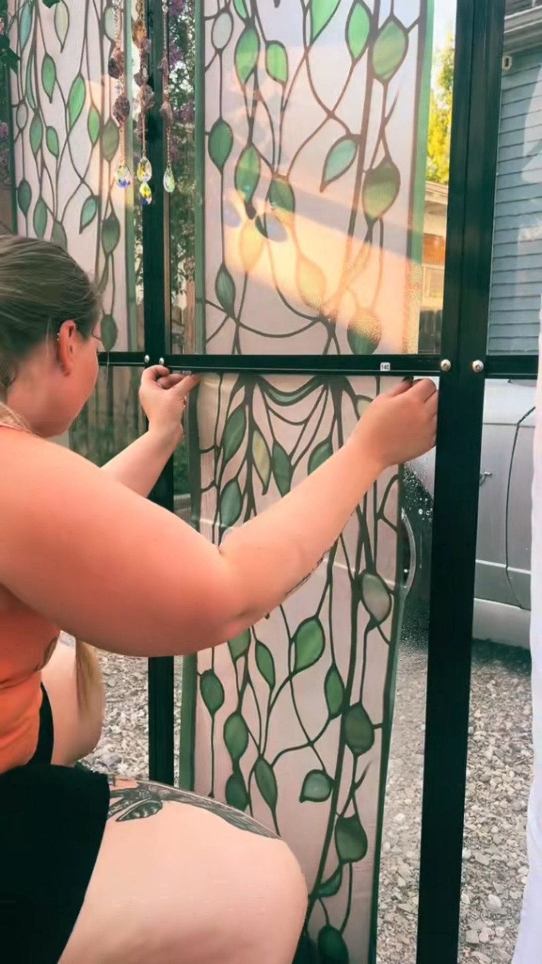 Adding Privacy Screen to the Greenhouse