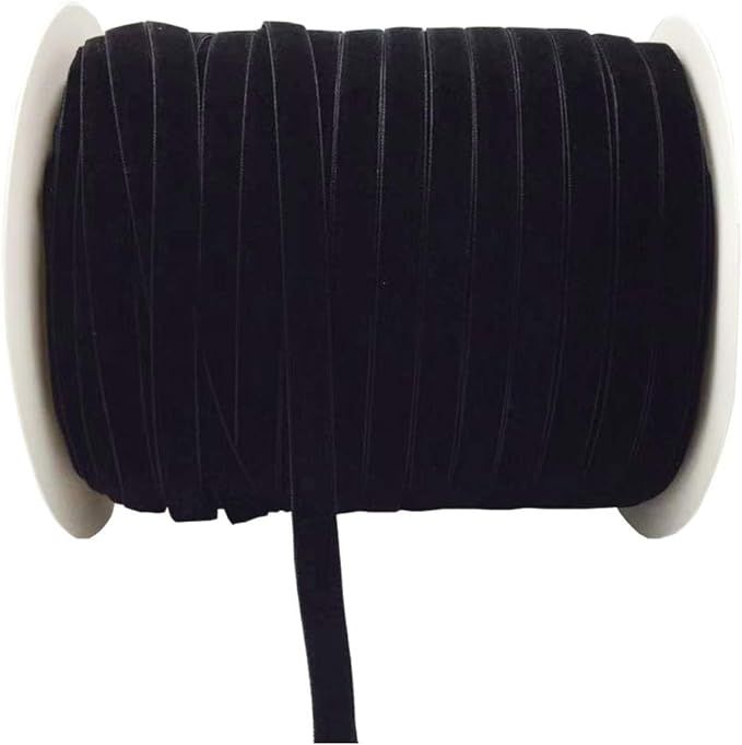 10 Yards Velvet Ribbon Spool Available in Many Colors (Black, 3/8") | Amazon (US)