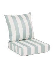 Made In Usa Cabana Striped Back Pillow And Deep Seat Cushion Set | TJ Maxx