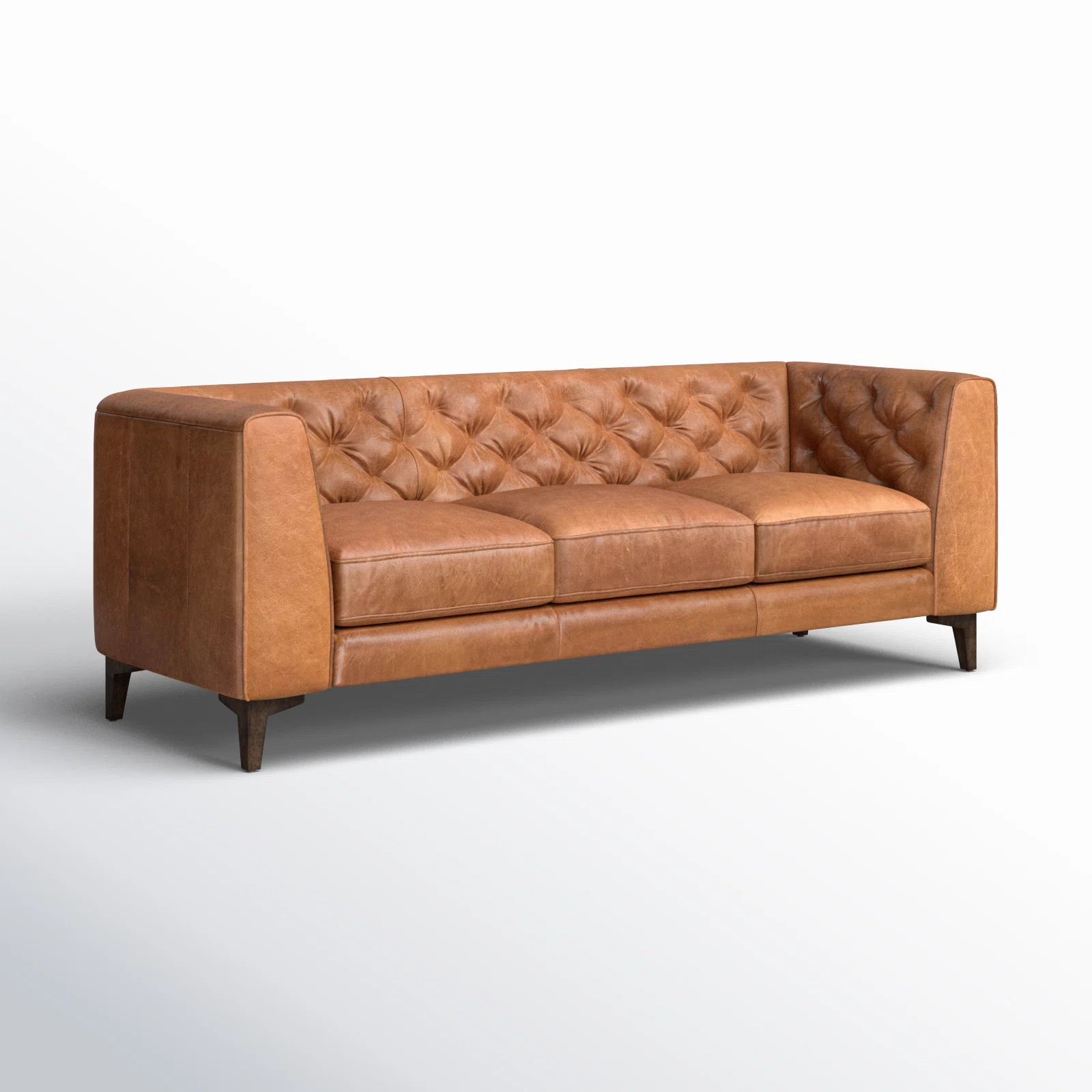 Peale 89'' Full-Grain Genuine Italian Leather Sofa | Wayfair North America