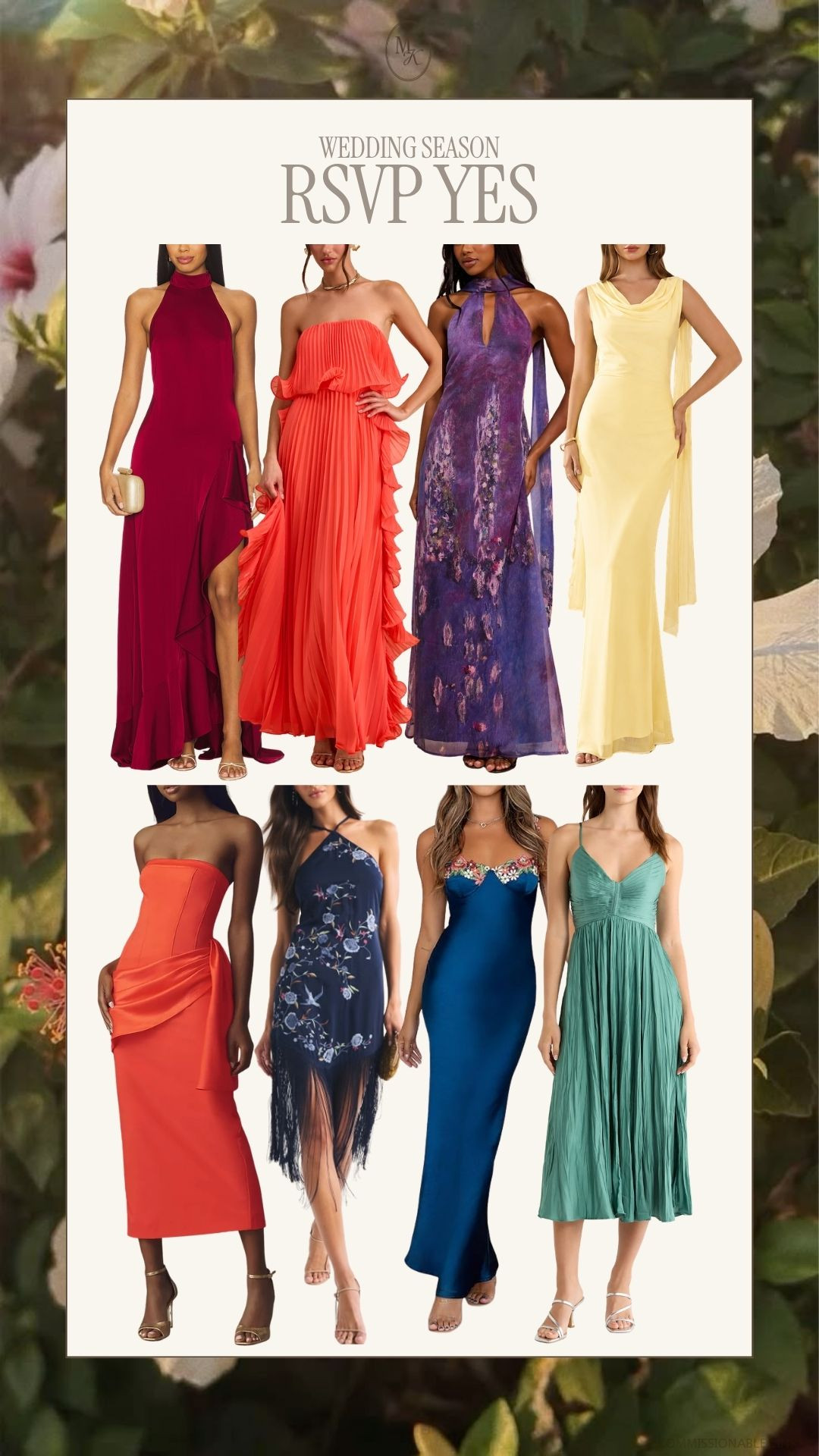 formal wedding guest, cocktail, midsize, red dress, strapless dress, special occasion, yellow dress, weddings, ruffle, floral, halter, silk, green, fringe, short dress, midi

#LTKOver40 #LTKMidsize #LTKWedding