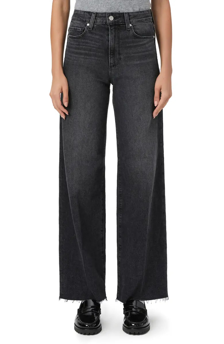 Anessa Raw Hem High Waist Wide Leg Jeans | Nordstrom