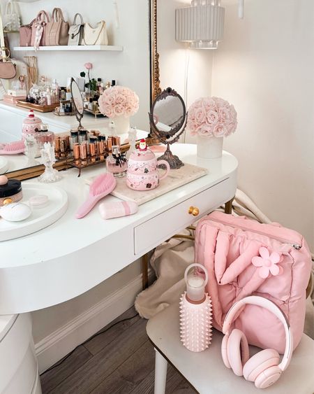 pink aesthetic makeup vanity 🎀🌸💕

#LTKbeauty #LTKSeasonal