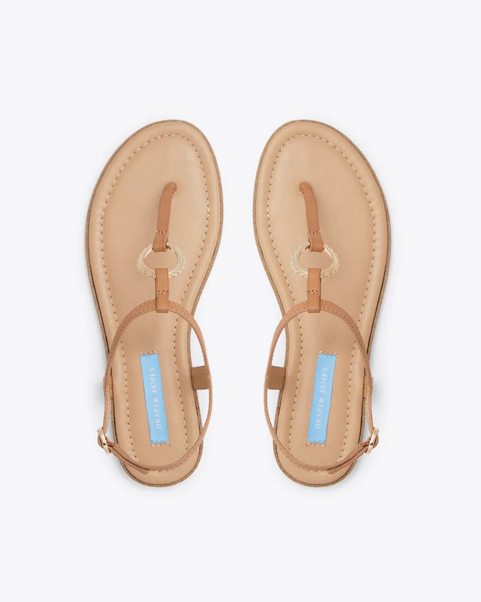 Jenna Sandals in Camel | Draper James (US)