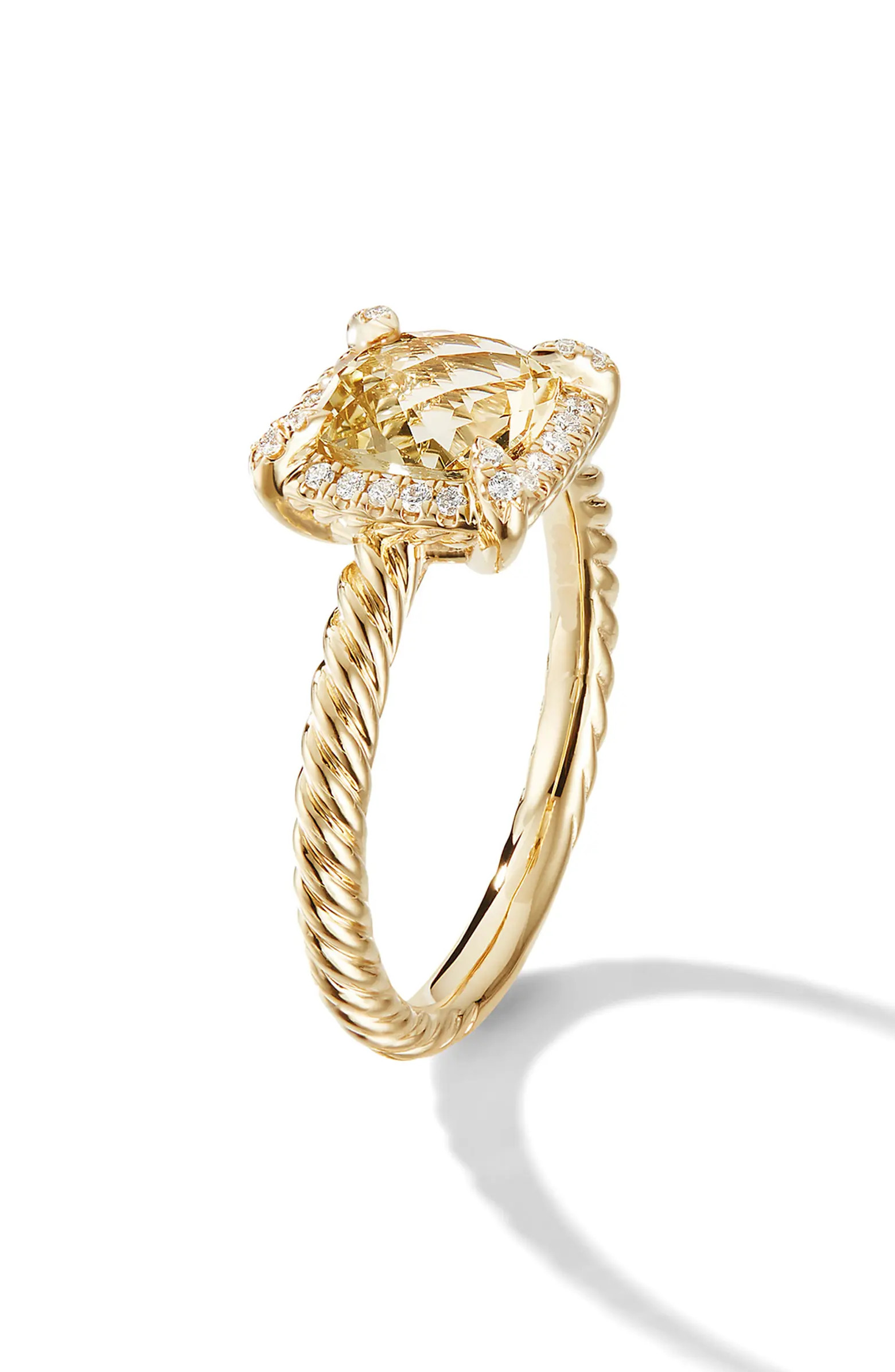 David Yurman Petite Chatelaine® Pavé Bezel Ring | Nordstrom | Nordstrom