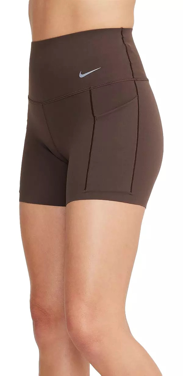 Nike Women's Universa Medium-Support High-Waisted 5" Biker Shorts with Pockets | Dick's Sporting Goods