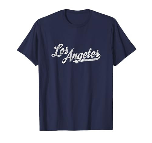 Los Angeles California CA T-Shirt Vintage Sports Script Tee T-Shirt | Amazon (US)