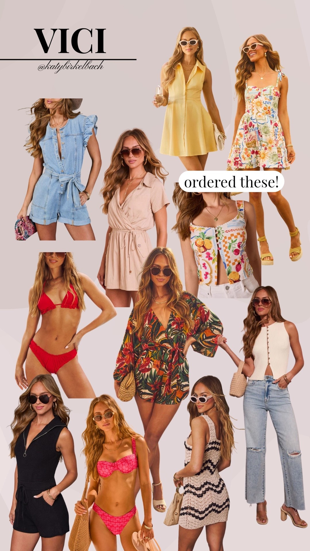 This weekend only, save 40% off with my code: KATYB40

Vici has the cutest clothes EVER, so excited to share my 40% off code, bc I too will be using it myself haha


Vacation outfits, summer wardrobe, vici, summer outfits, casual, swimsuits, outfit idea, outfit inspo

#LTKgrwm #LTKootd