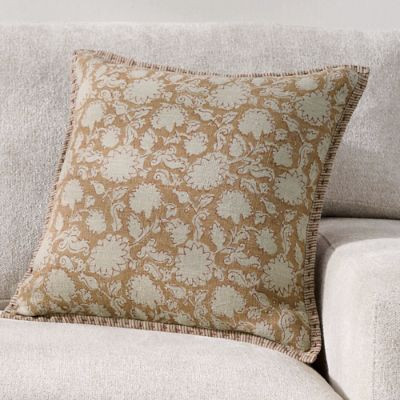 Blakely Woven Linen Pillow | Grandin Road