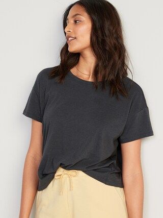 Sunday Sleep Cropped Lounge T-Shirt for Women | Old Navy (CA)