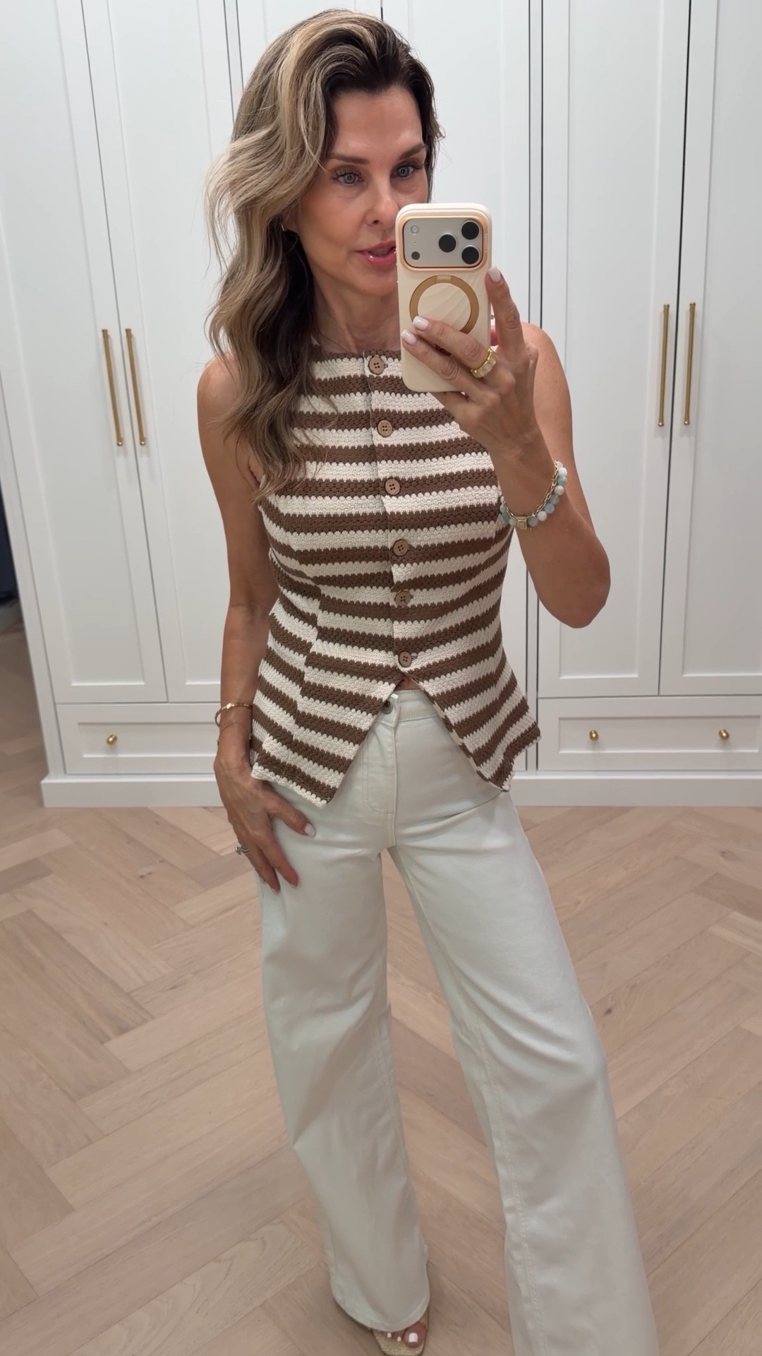 -Knit vest, wearing XS 
-AG jeans that hug you and are very flattering! A top seller, tts
-Amazon solid skirt (part of a set) lots of colors! 
-Amazon printed skirt! Gorgeous! 
-Target Jean go in and out of stock. Took my true size. 
-Target wedges are 10/10!! TTS 
I’m 5’6”

#LTKootd #LTKOver40 #LTKgrwm