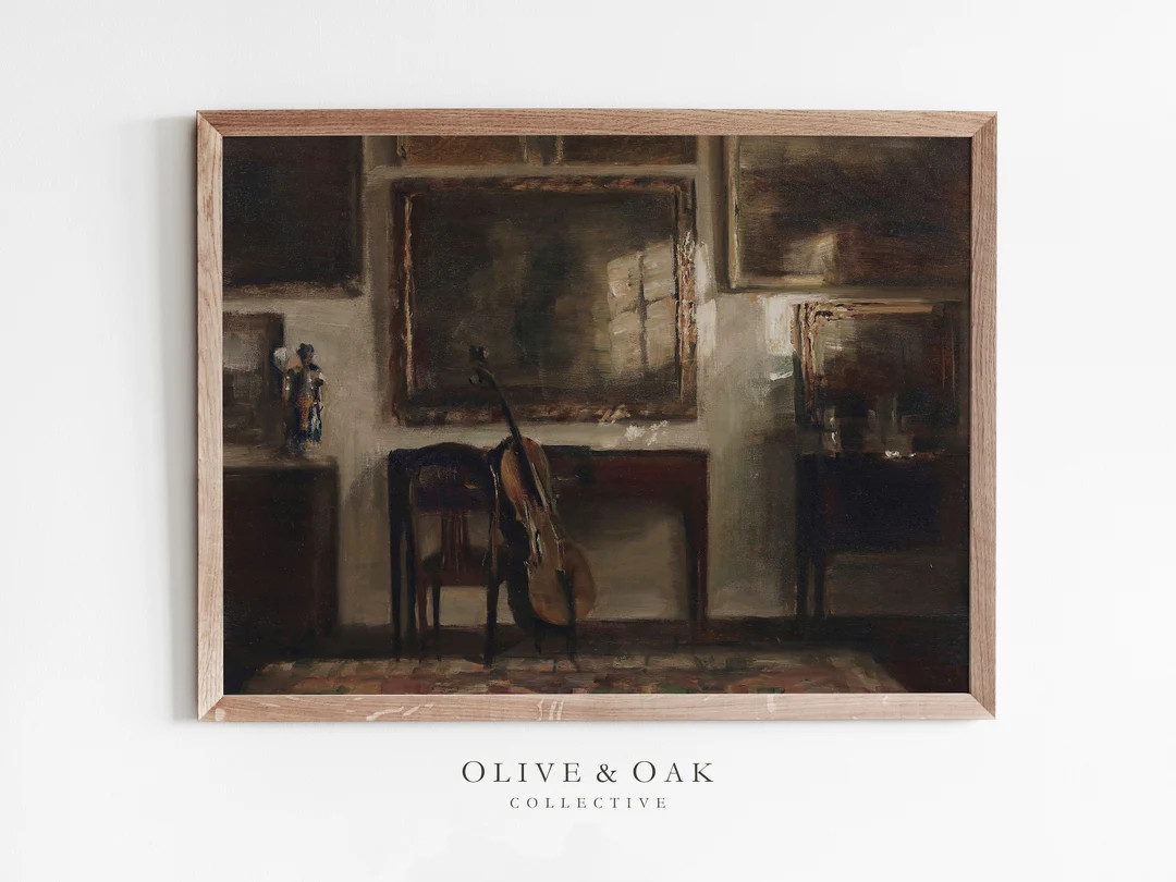 Moody Neutral Oil Painting / Antique Still Life PRINTABLE / - Etsy | Etsy (US)