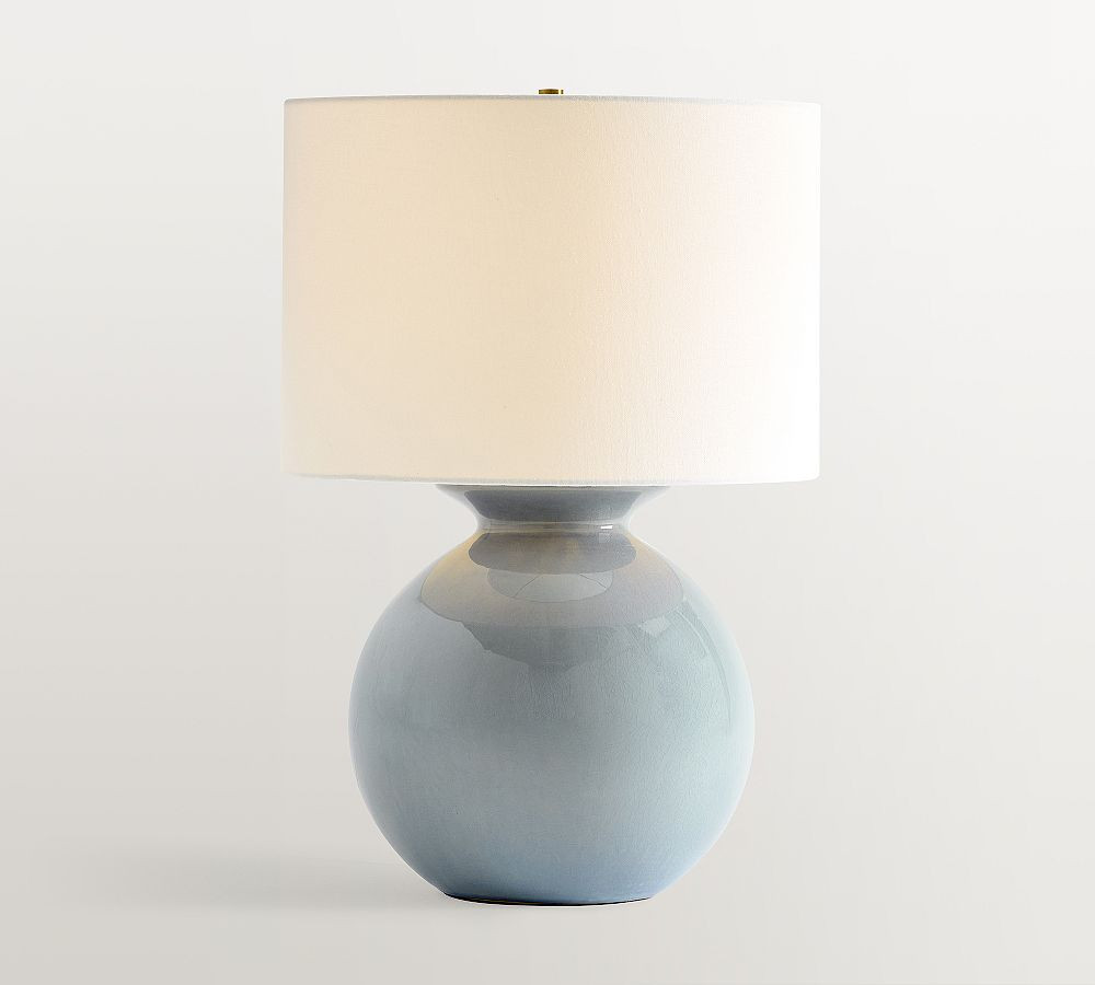 Mccoy Ceramic Globe 24"" Table Lamp, Blue, Large | Pottery Barn (US)