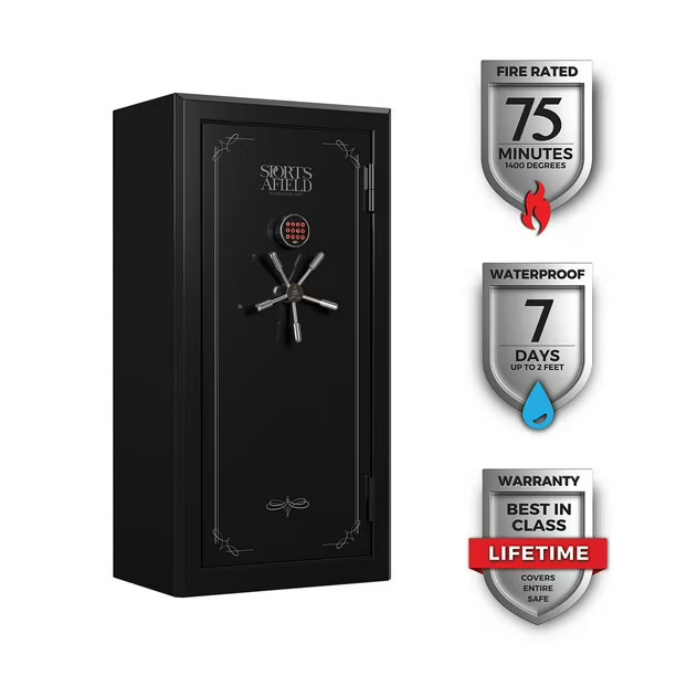 Sports Afield 32-Gun Fireproof and Waterproof Safe with Electronic Lock | Sam's Club