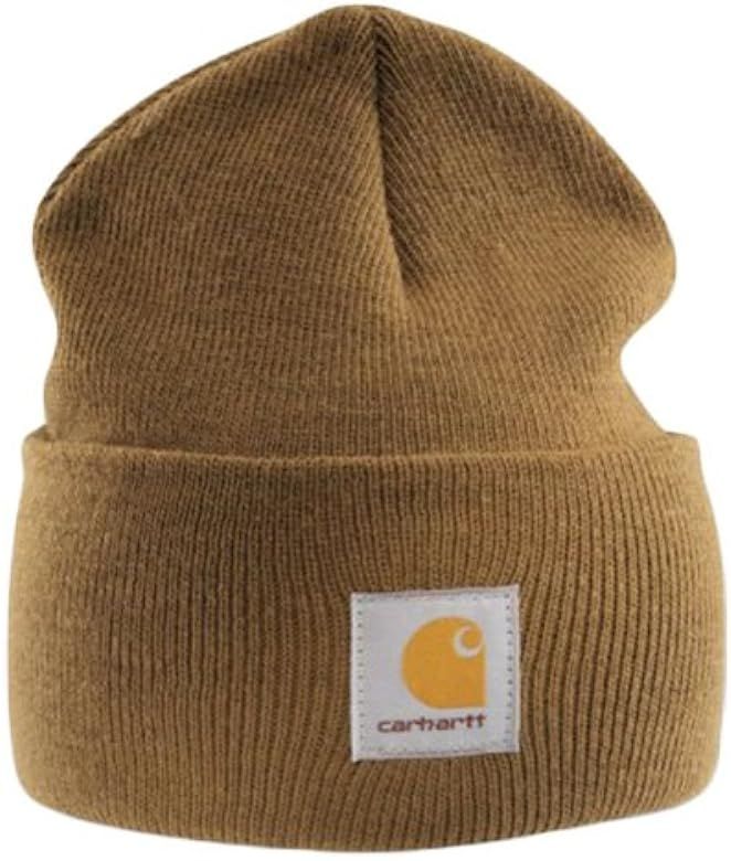 Carhartt - Acrylic Watch Cap - Light brown Branded Beanie Ski hat | Amazon (US)