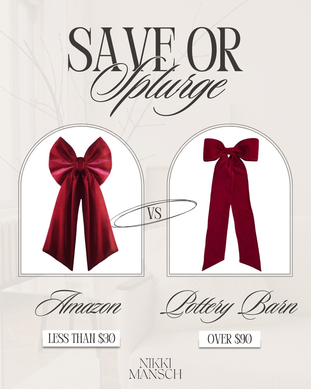 Save Or Splurge Home Furniture 🪴

save or splurge // save vs splurge // look for less // designer looks for less // home furniture // home decor // home decor living room // affordable home decor // amazon finds // amazon home finds // amazon home decor // amazon home // oversized bow // amazon christmas decoration // amazon christmas // amazon christmas tree // christmas decor // christmas decoration

#LTKHome #LTKHoliday #LTKFindsUnder50