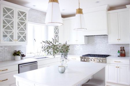 The atlanta house kitchen - all white with brass 😍 

#LTKhome
