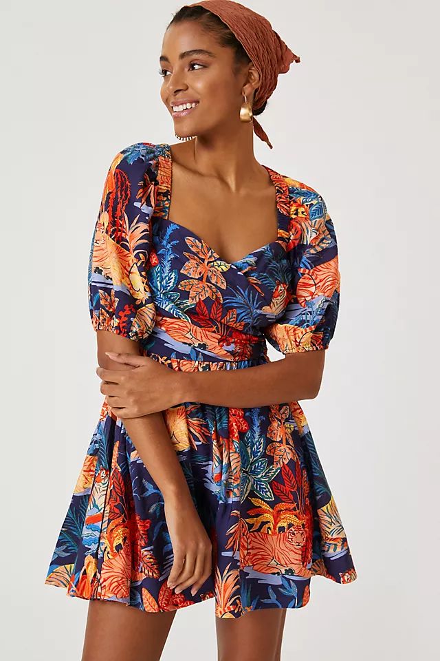 Puff-Sleeve Mini Dress | Anthropologie (US)