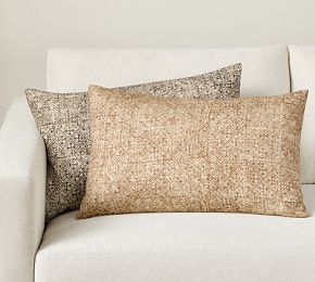 Brooks Printed Lumbar Pillow | Pottery Barn (US)