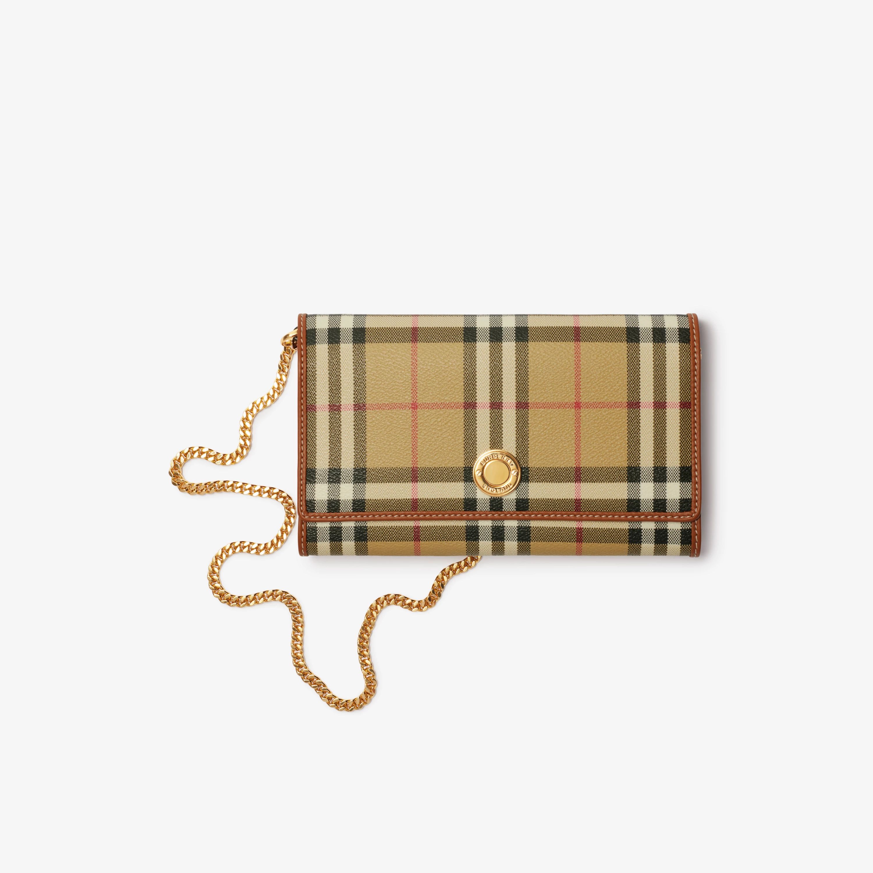 Check Chain Strap Wallet | Burberry (US)