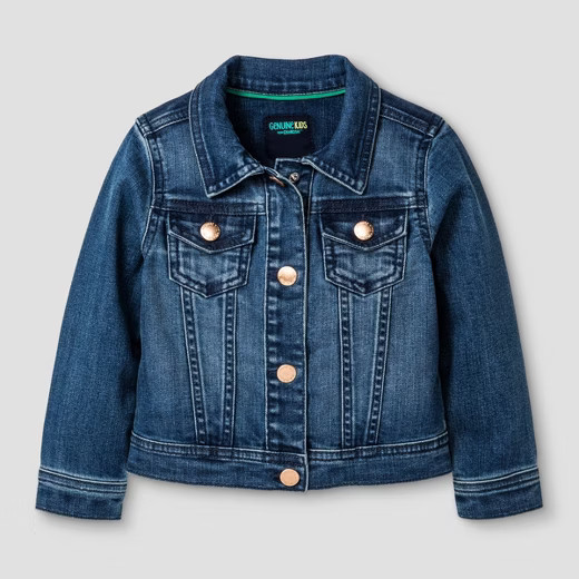 Toddler Girls' Jean Jackets Genuine Kids™ from OshKosh® - Medium Blue | Target