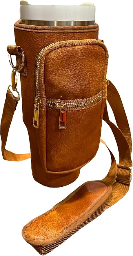 Resin & Reed Water Bottle Carrier Bag with Phone Wallet, Compatible with 40oz Stanley and Other T... | Amazon (US)