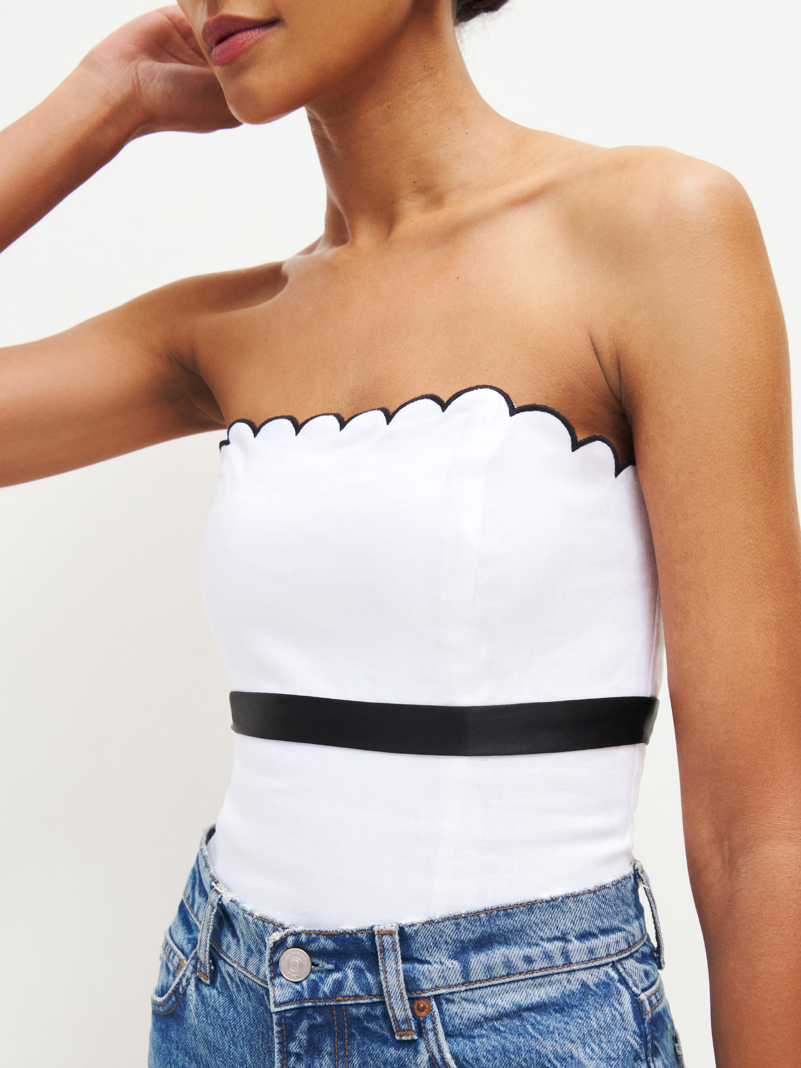 Evelyn Linen Top | Reformation (Global)