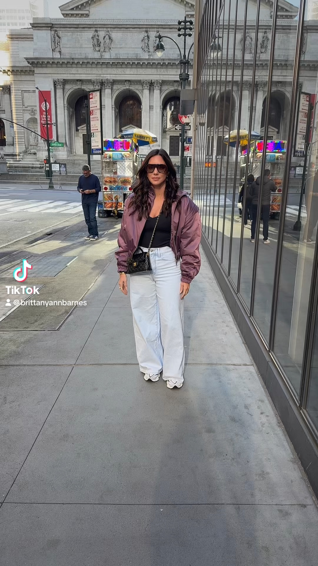 Fashion in my favorite city! 💜#NYCfashion #ootd #cityfashion #LTK
Zara jacket is linked in my outfit highlights on Instagram. 