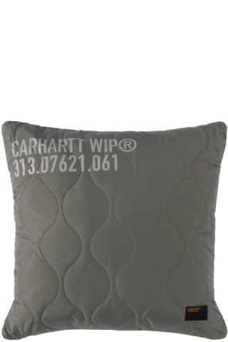 Carhartt Work In Progress - Green Tour Quilted Pillow | SSENSE