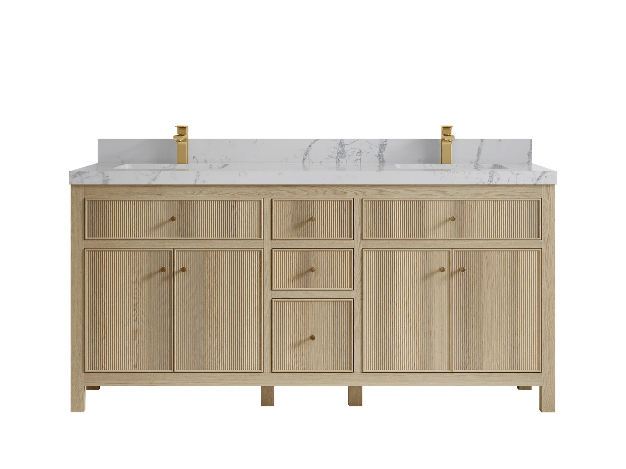 Willow Collections 72'' Double Bathroom Vanity with Quartz Top | Wayfair | Wayfair North America