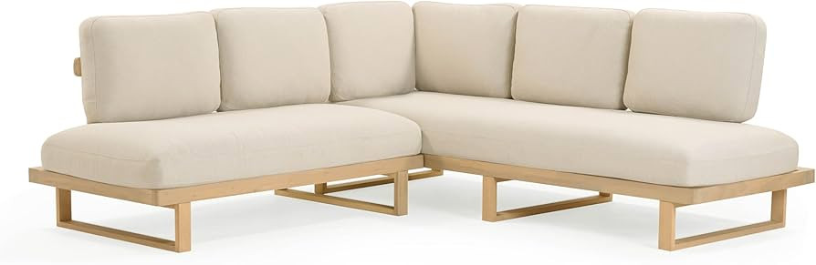 Tov Furniture Evan Cream Outdoor L-Sectional | Amazon (US)