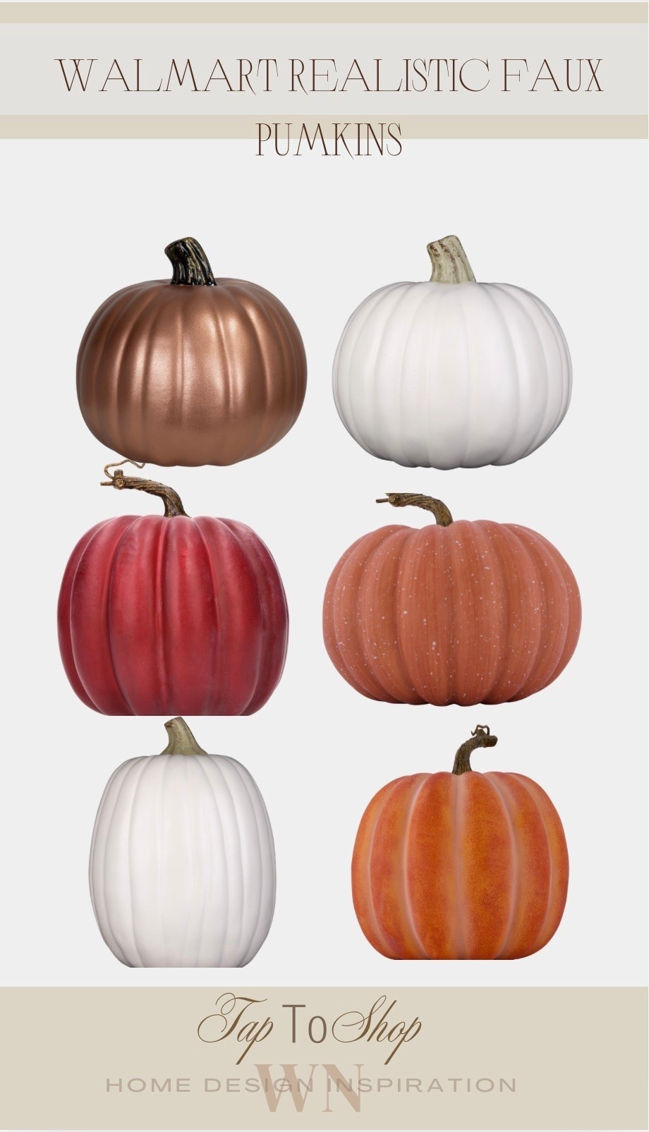 Walmart realistic faux pumkins

#LTKmomlife #LTKHome