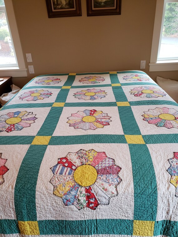 Quilts, Vintage, Handmade | Etsy (US)