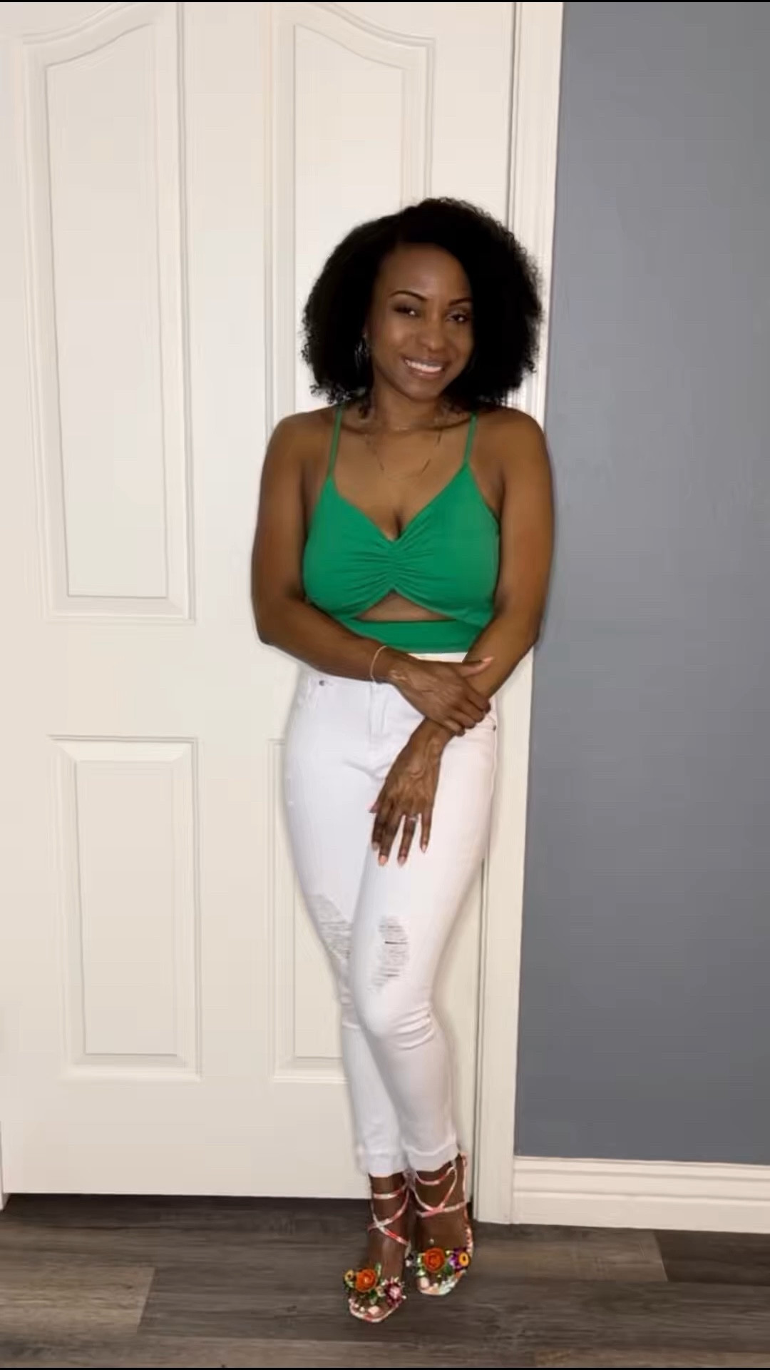 Bringing out the sleeveless tops now the the temperatures are rising! Paired with distressed jeans and these heels that I don’t wear often enough but perfect for spring! 

The heels are on clearance. Tagging similar jeans and top!

#LTKootd #LTKPetite #LTKSaleAlert