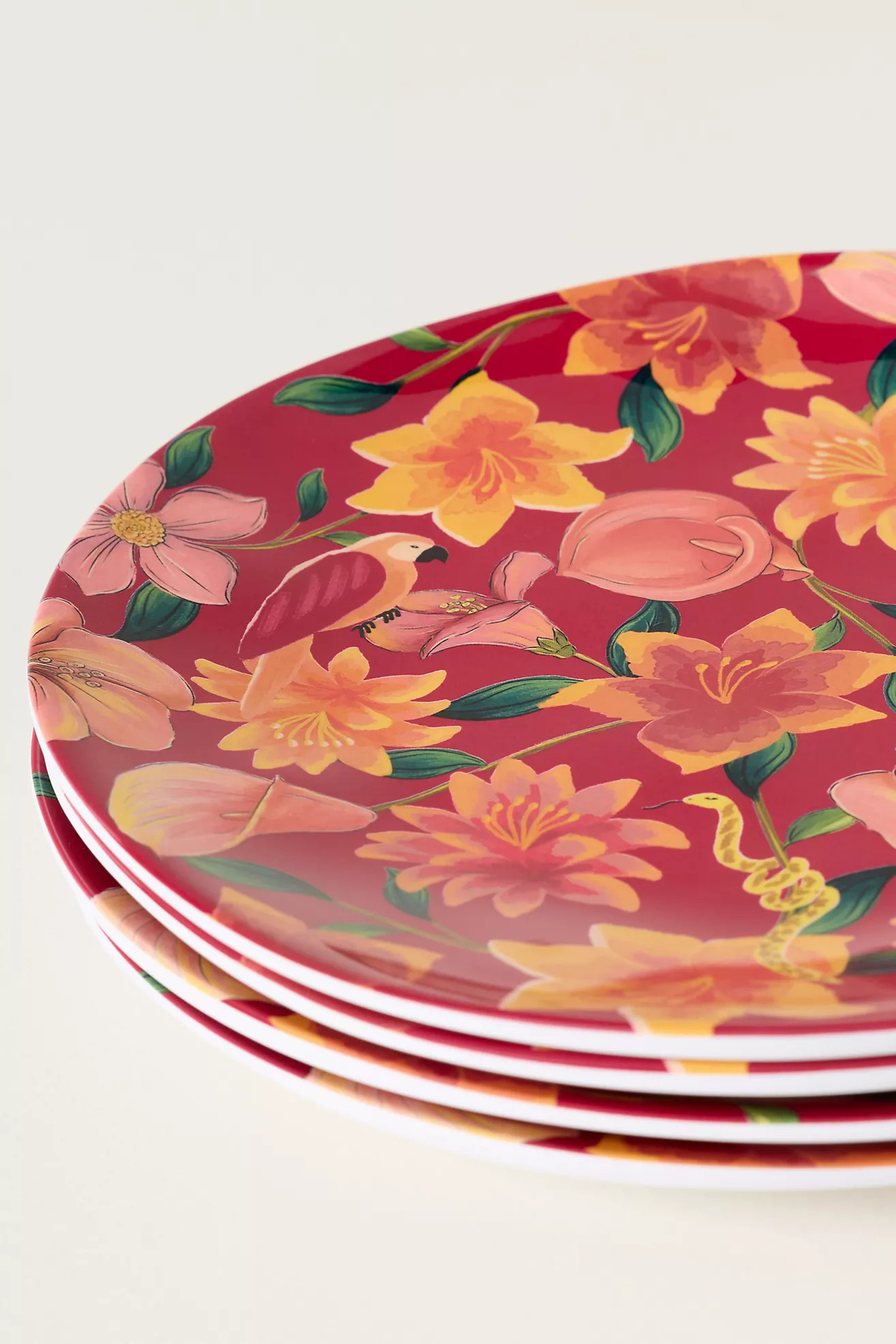 Farm Rio x Anthropologie Melamine Dessert Plates, Set of 4 | Anthropologie (US)