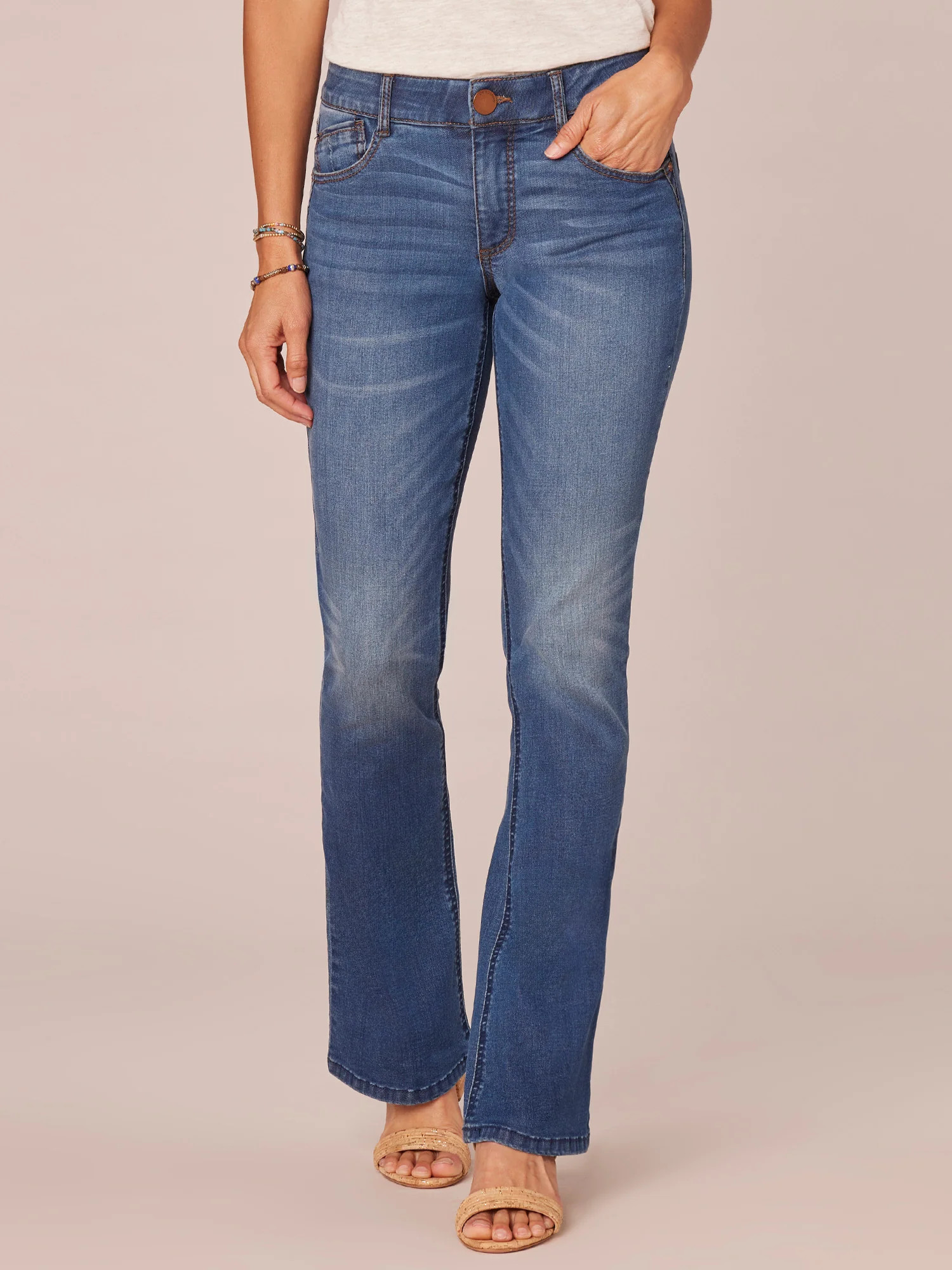 "Ab"solution® Artisanal Blue Denim Itty Bitty Bootcut Jeans | Democracy Clothing