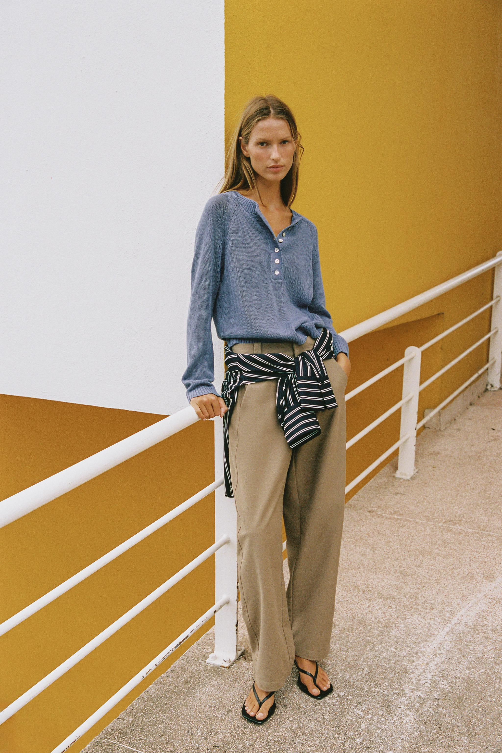 KNIT BUTTON-UP JUMPER | Zara US