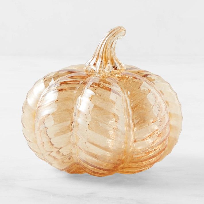 Glass Sculptural Pumpkin | Williams-Sonoma