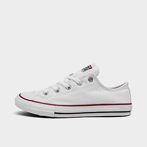 Converse Little Kids' Chuck Taylor All Star Low Top Casual Shoes in White/Optical White Size 13.5 Ca | Finish Line (US)
