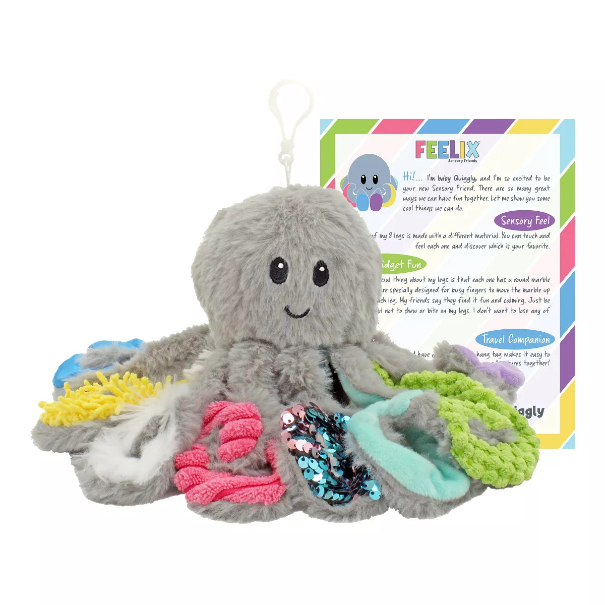 MEAVIA Sensory Octopus Plush Toy, Fidget Stuffed Animal for Special Needs Autism, FEELix Collecti... | Target