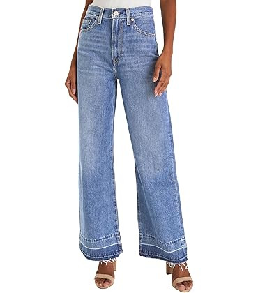 Astylish Womens High Waisted Wide Leg Jeans Stretchy Baggy Straight Leg Denim Pants | Amazon (US)