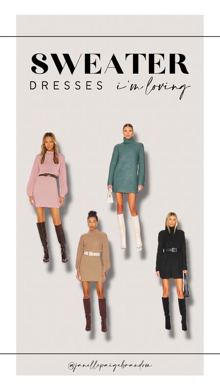 Sweater dresses
Winter outfit 
Cold weather 
Revolve

#LTKunder100 #LTKstyletip