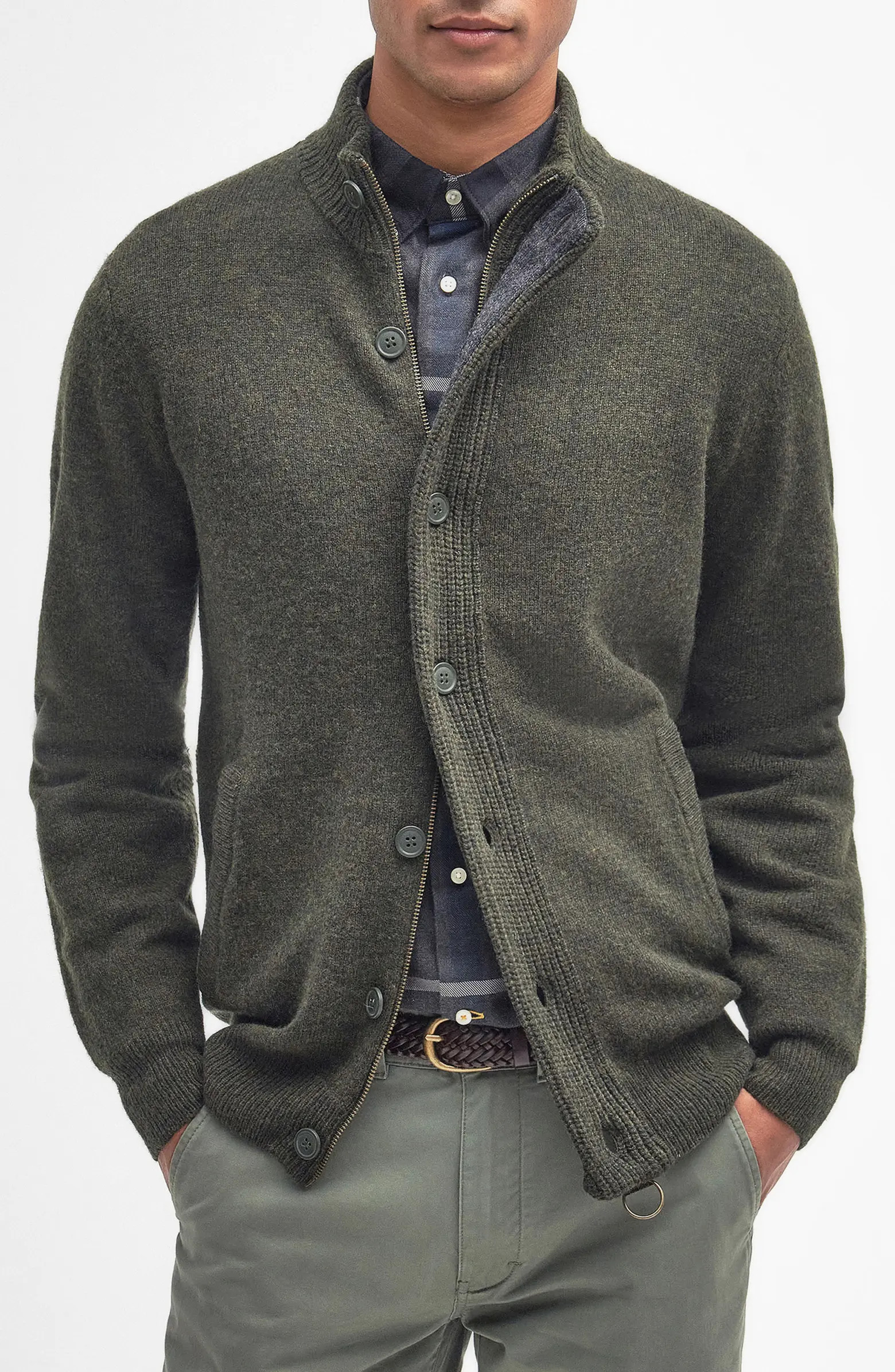 Elbow Patch Wool Cardigan | Nordstrom