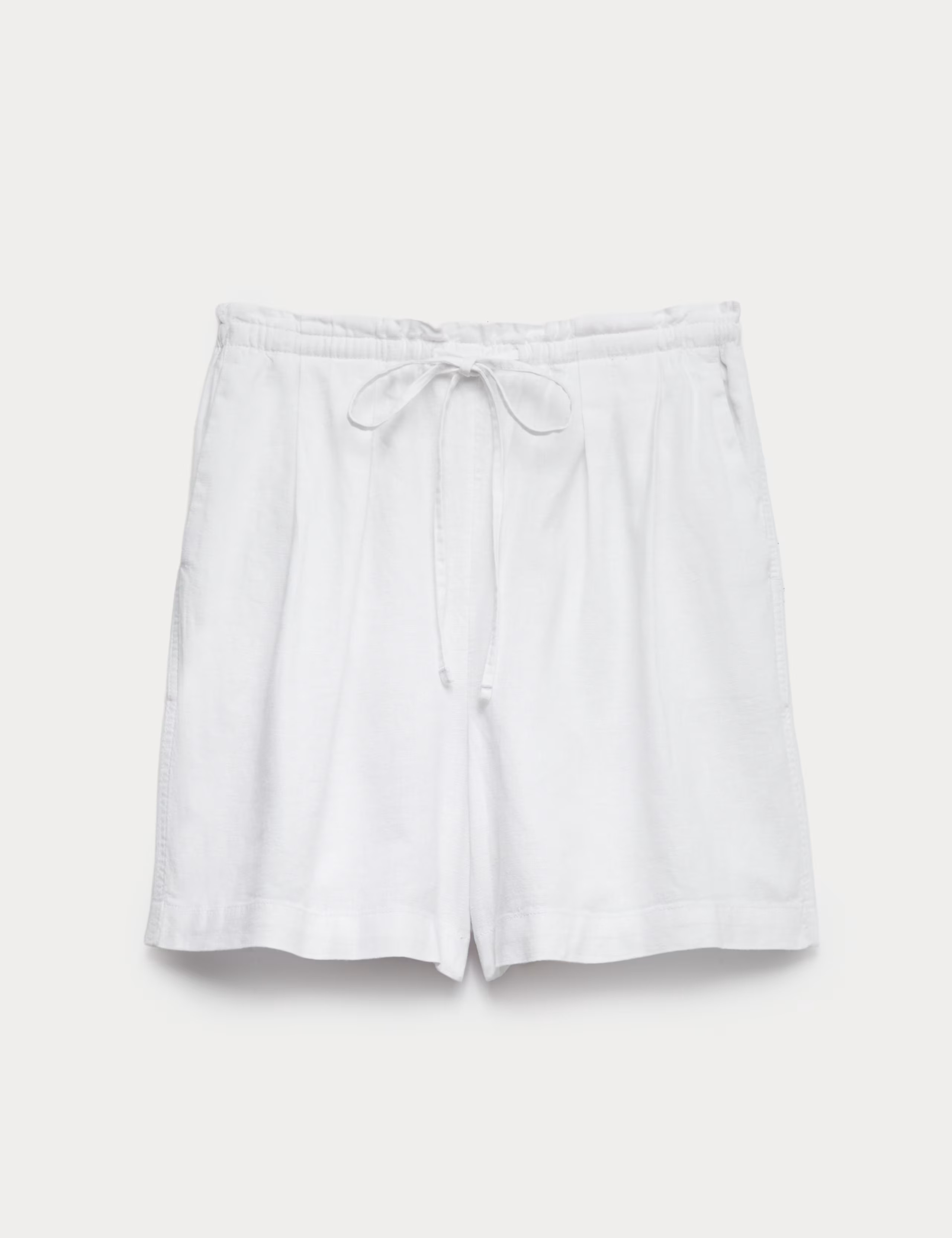 Linen Rich High Waisted Shorts | Marks & Spencer (UK)