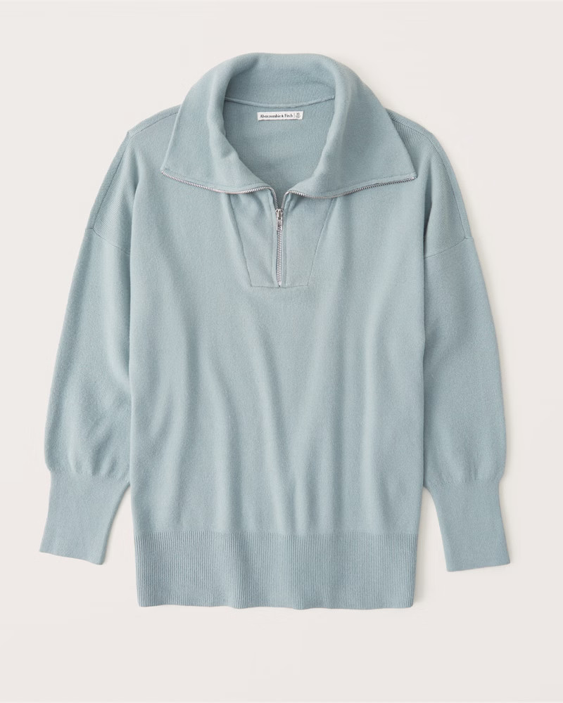 Legging-Friendly Half-Zip Sweatshirt | Abercrombie & Fitch (US)