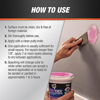 1 qt Dap 12330 DryDex Interior/Exterior Spackling | Amazon (US)